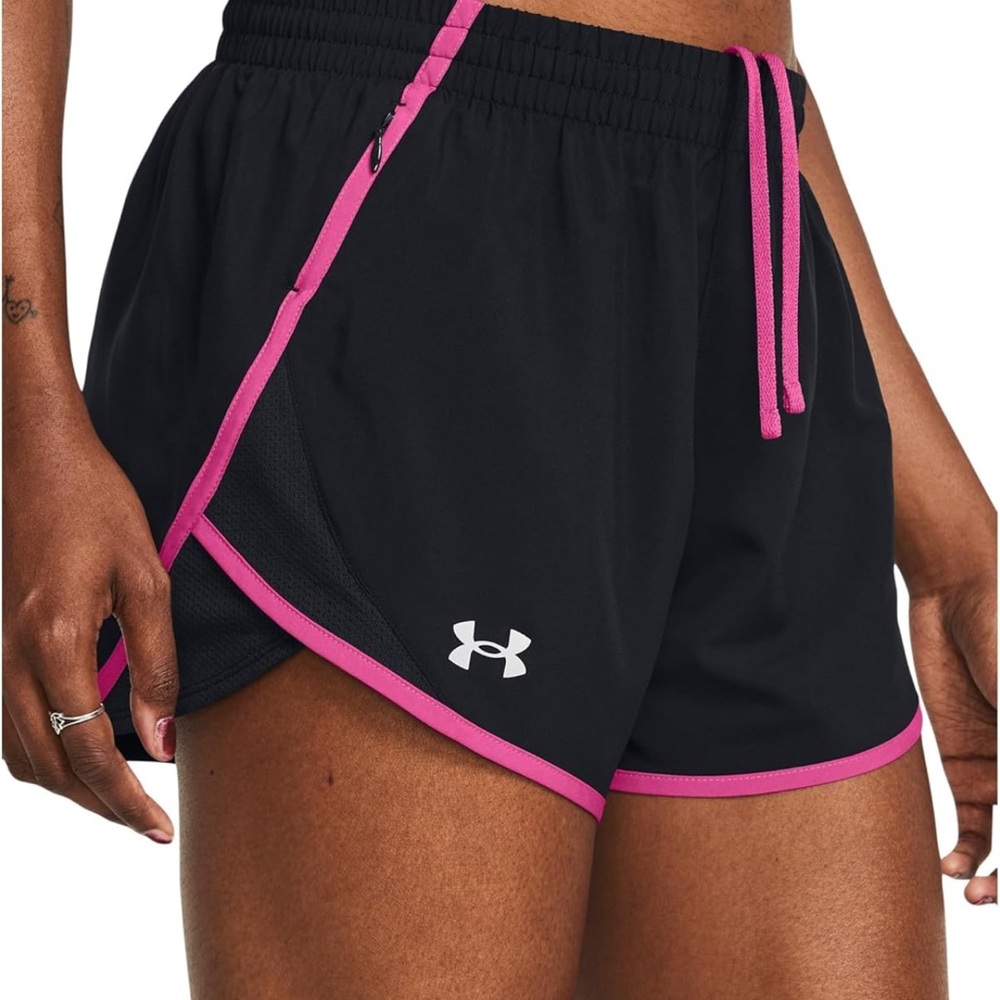 Under Armour Black and Pink Athletic Shorts Lightweight Breathable